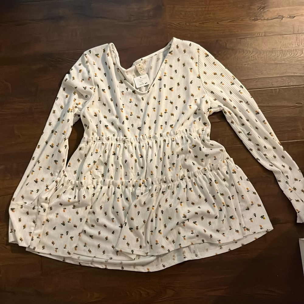 White Babydoll Top